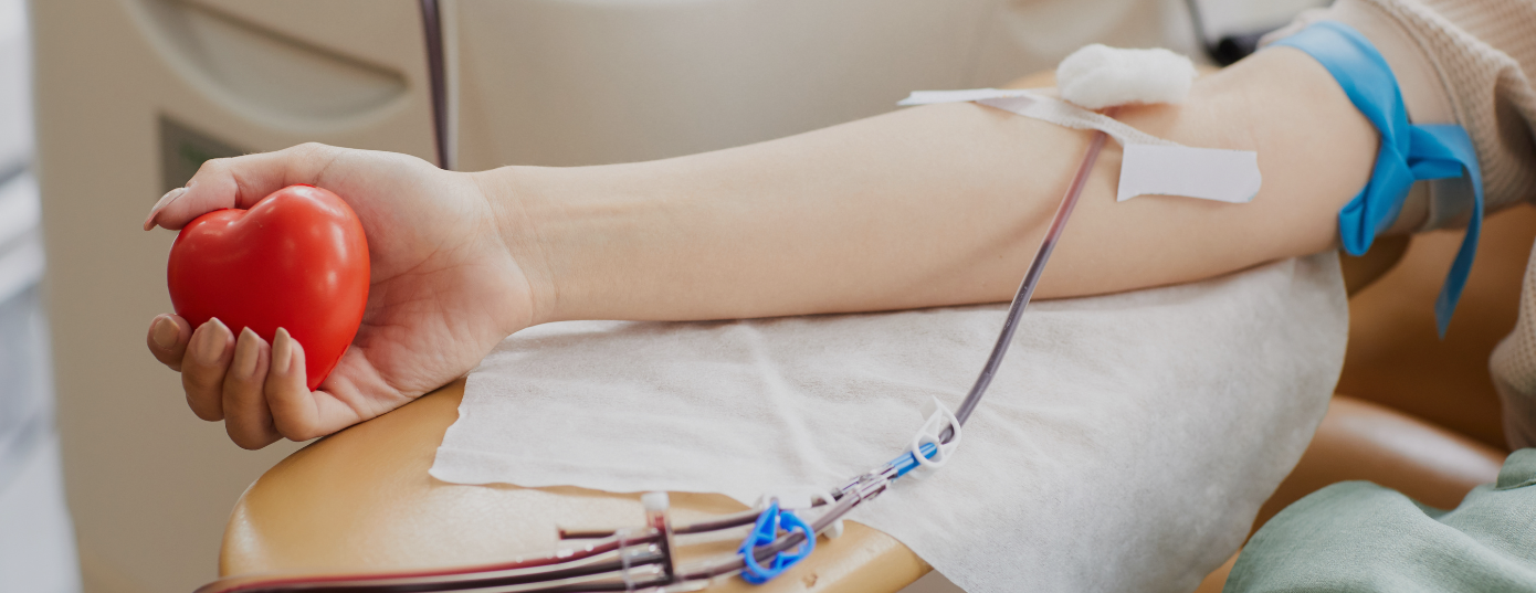 person donating blood