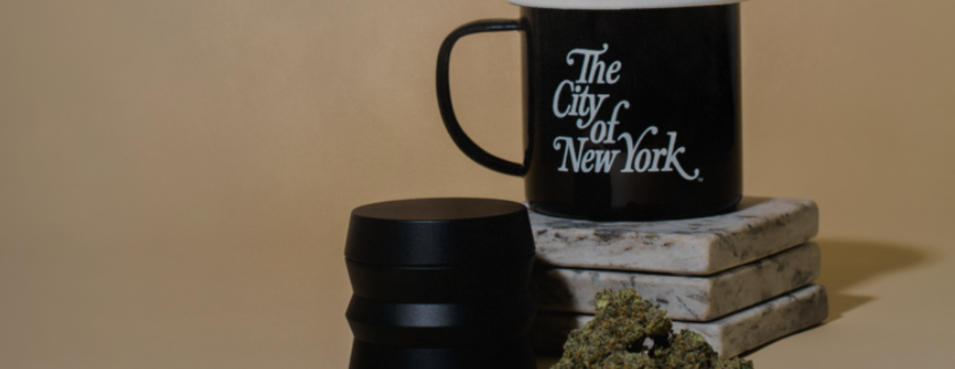 weed grinder kief and coffee mug