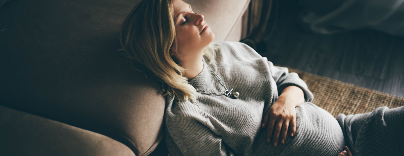 pregnant woman resting