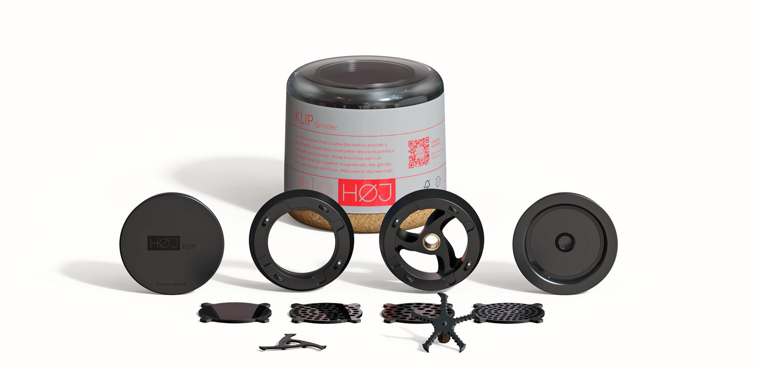 KLIP grinder spare parts, pieces and packaging case