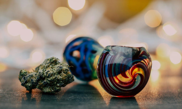 A pipe cleaned with baking soda