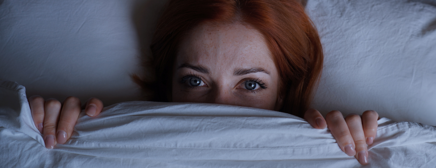 woman having nightmares