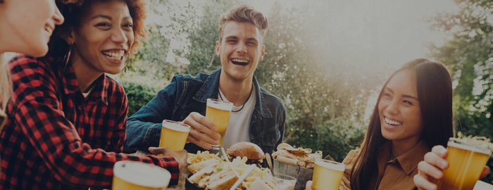 dinner party with friends