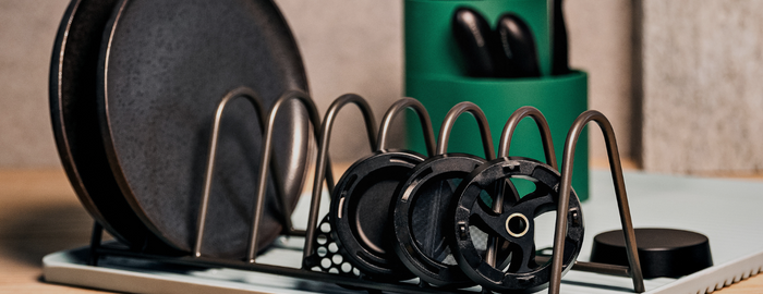 grinder parts on fret drainer