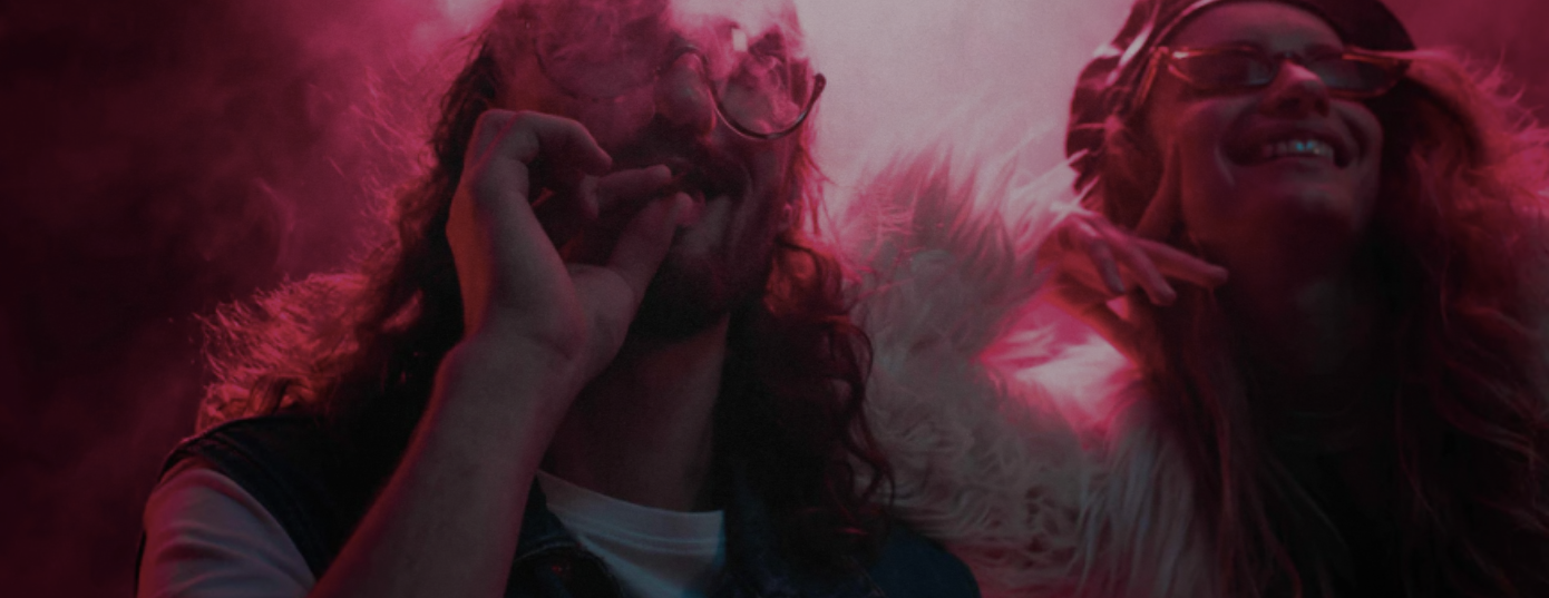 man and woman hotboxing