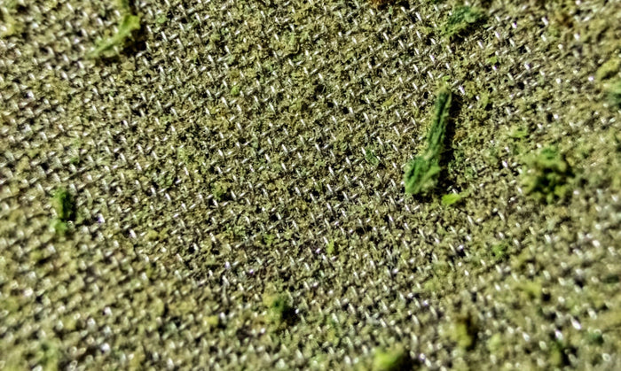 Golden kief trapped in a kief chamber