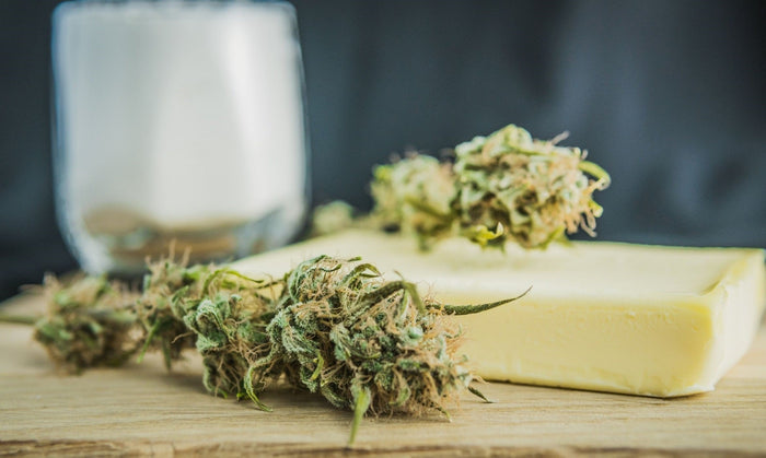 Gefrorene Cannabutter