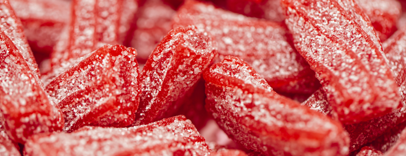 red THC gummies